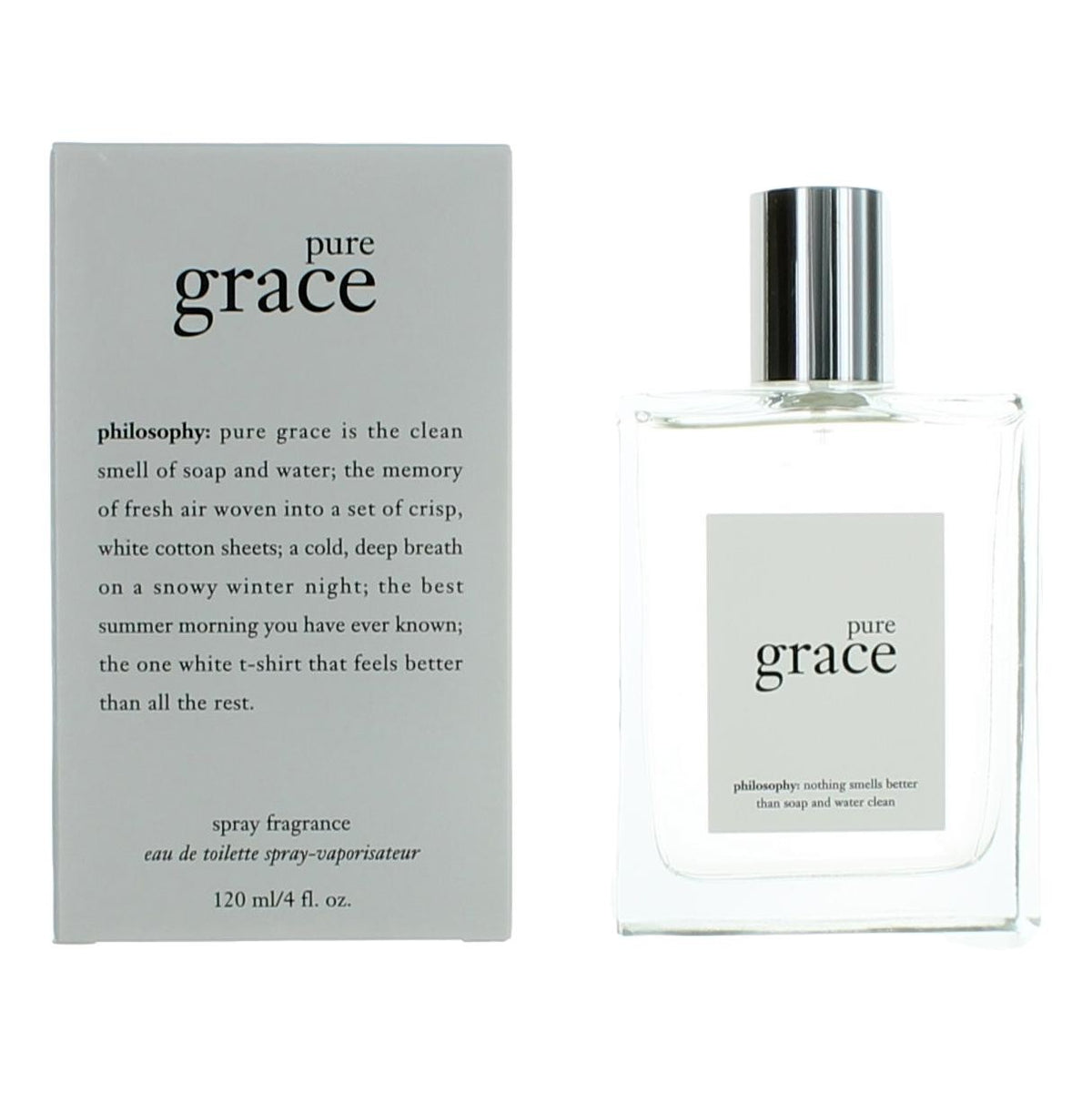 Pure Grace by Philosophy, 4 oz Eau De Toilette Spray for Women