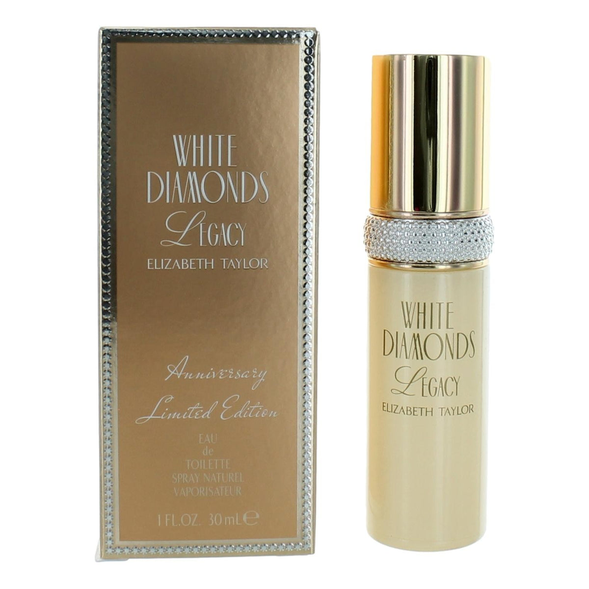 White Diamonds Legacy by Elizabeth Taylor, 1 oz Eau De Toilette Spray for Women